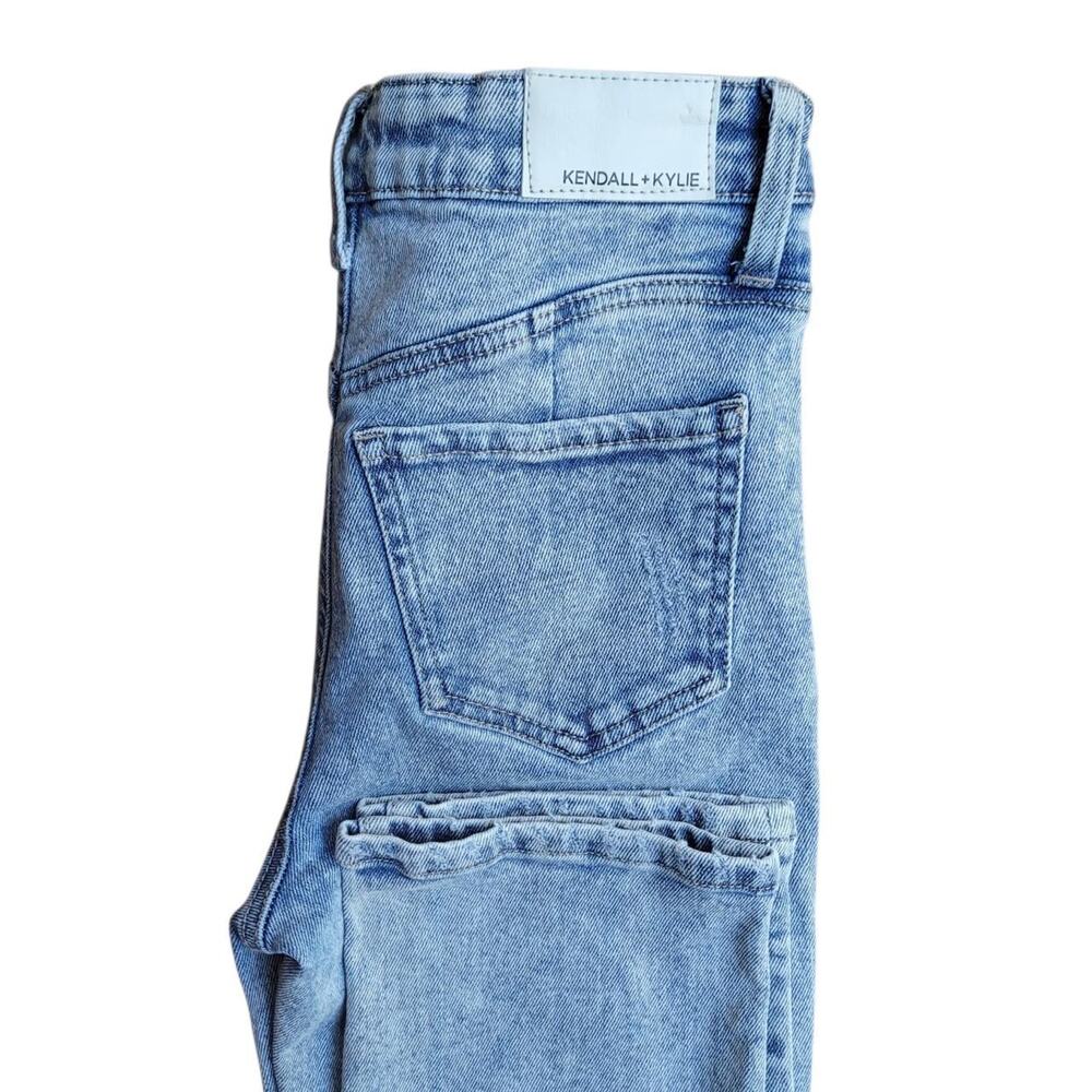 Kendall + Kylie The Icon high-waisted Straight-leg Distressed Jeans Size 1/25"